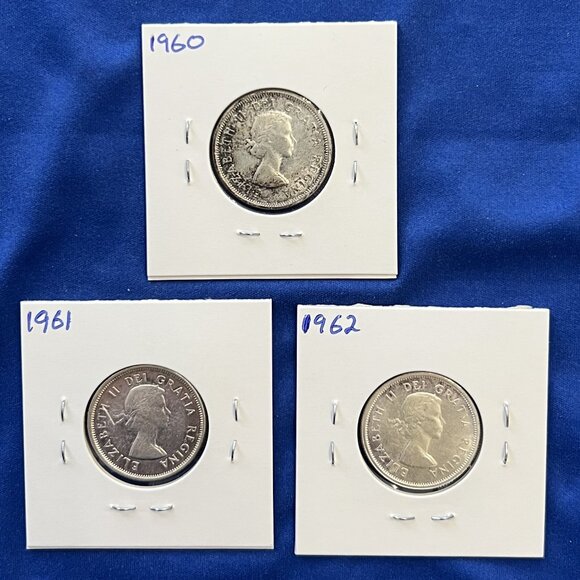 Almost Uncirculated Mint Set of 9 Silver 1960 to 1968 25¢ Canada Quarters! - Picture 4 of 16